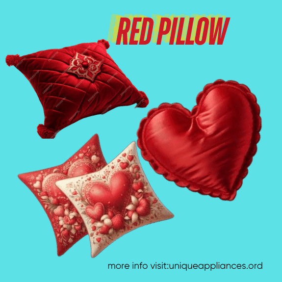 Red pillow